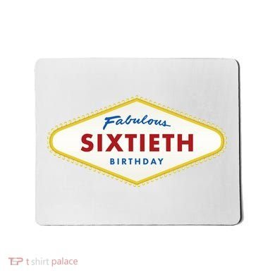 60th Birthday Las Vegas Fabulous Sixtieth Mousepad