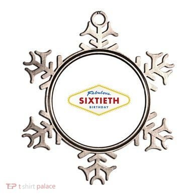 60th Birthday Las Vegas Fabulous Sixtieth Ornament