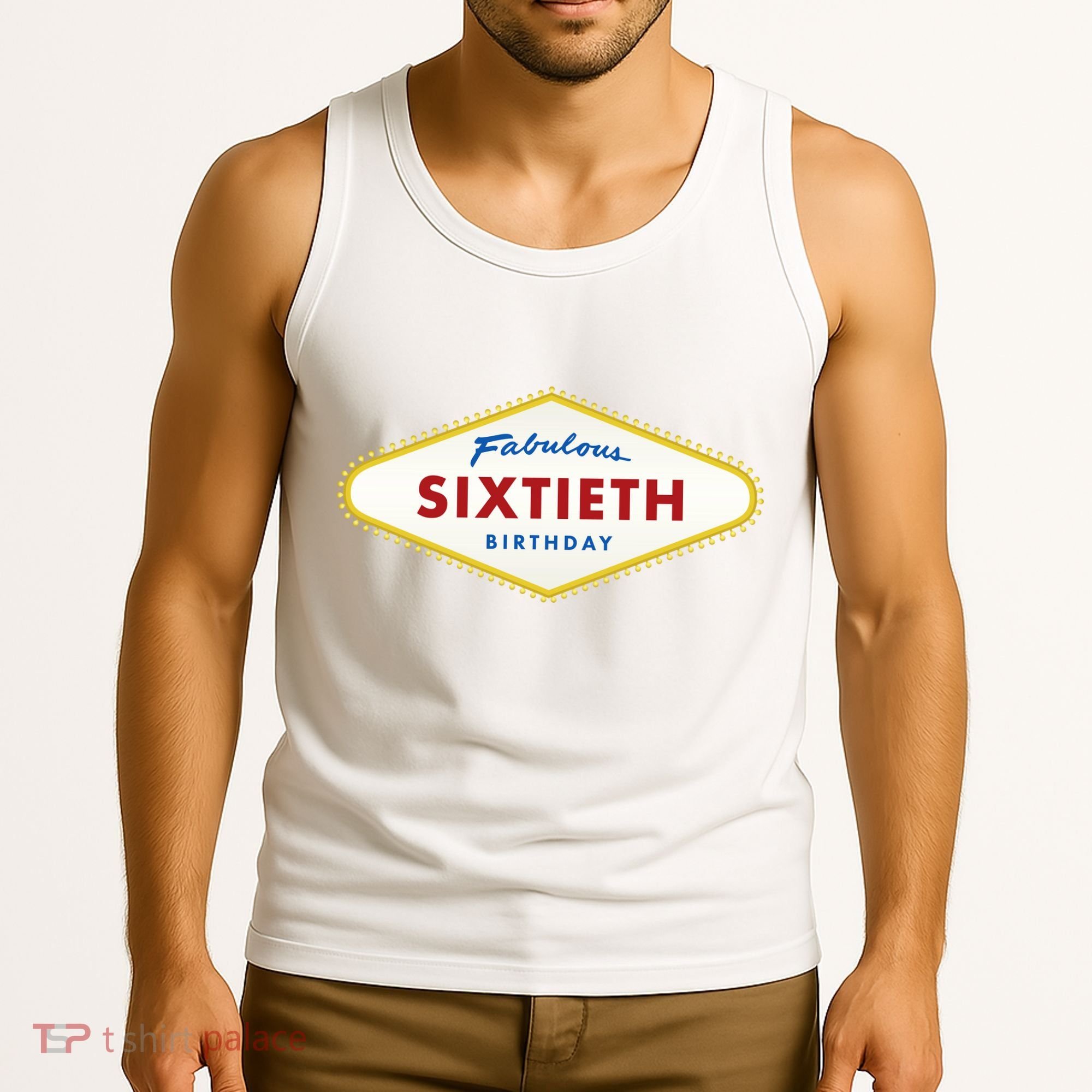 60th Birthday Las Vegas Fabulous Sixtieth Tank Top