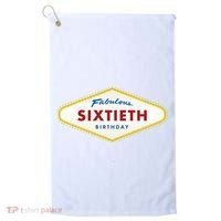 60th Birthday Las Vegas Fabulous Sixtieth Golf Towel thumb 0