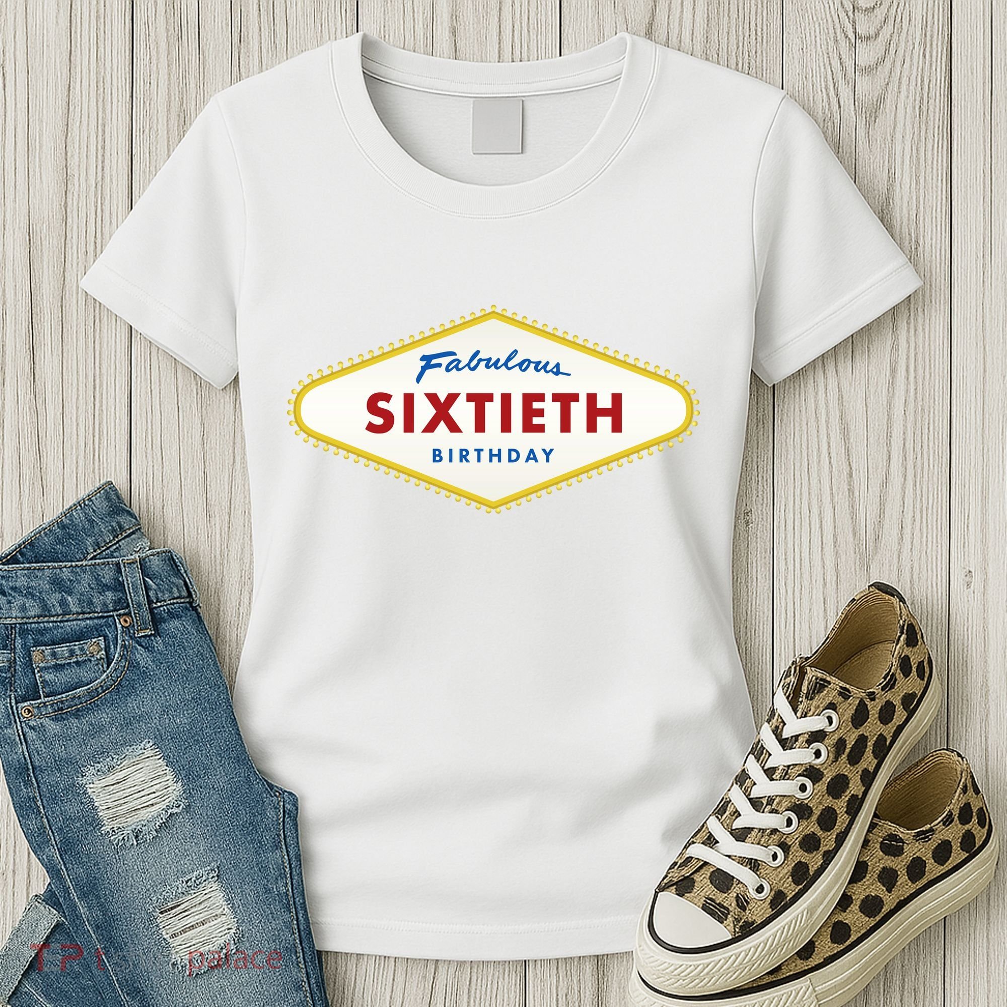 60th Birthday Las Vegas Fabulous Sixtieth Women's T-Shirt