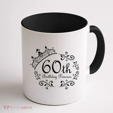60th Birthday Princess Coffee Mug back