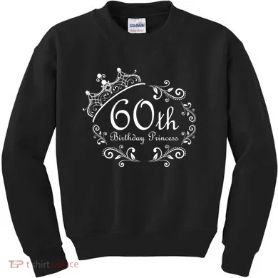 60th Birthday Princess Kids Sweatshirt