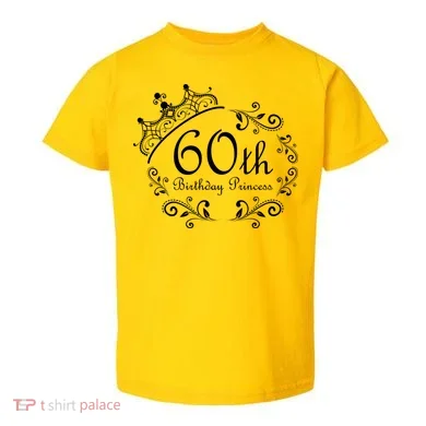 60th Birthday Princess Toddler T-Shirt