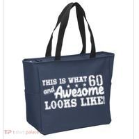 60th Birthday This Is What Awesome Looks Like  Tote Bag thumb 2