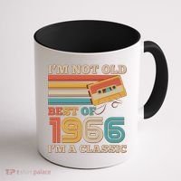 60th 1966 Birthday Retro I'm Not Old I'm A Classic Best Of Cassette Tape  Coffee Mug thumb 1