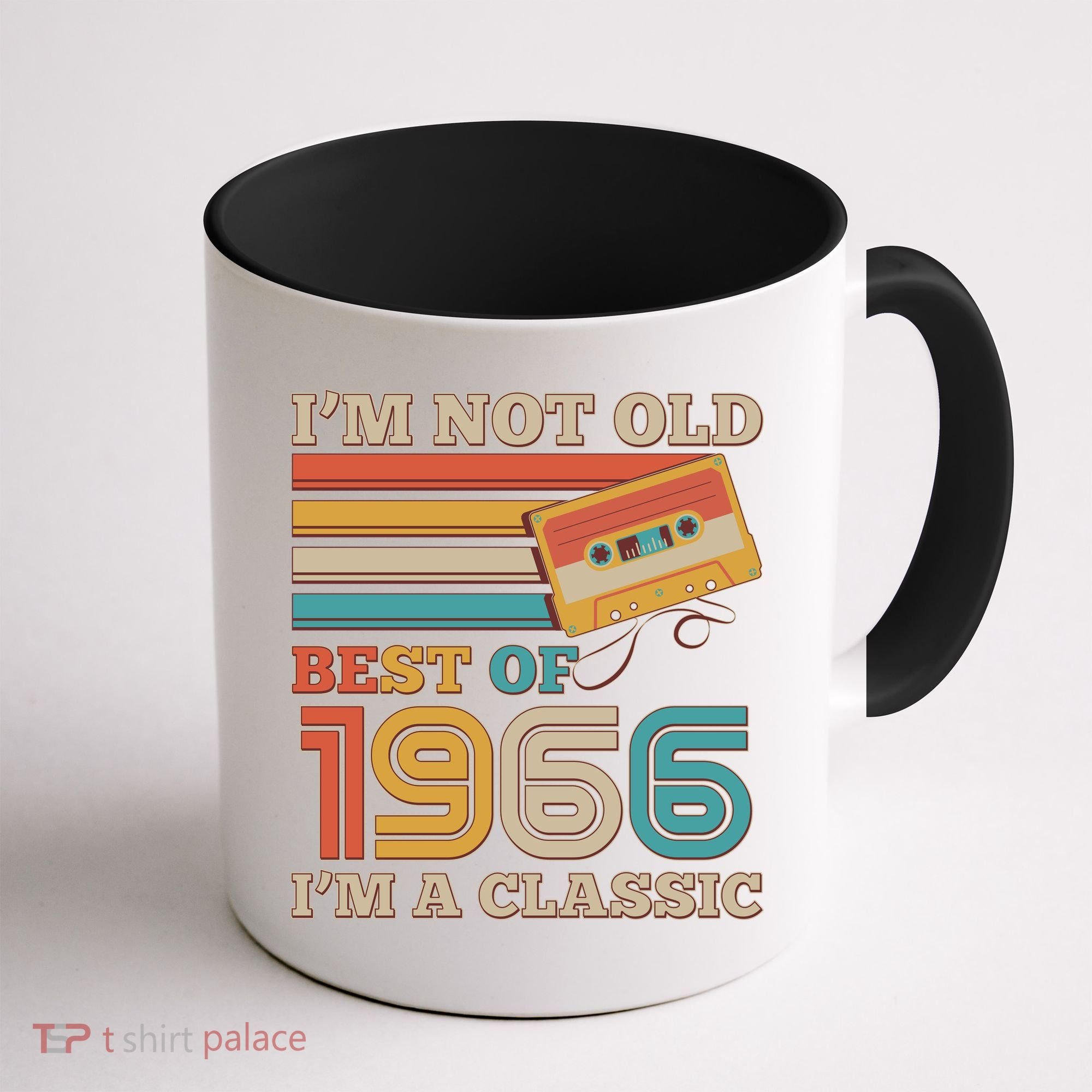 60th 1966 Birthday Retro I'm Not Old I'm A Classic Best Of Cassette Tape  Coffee Mug