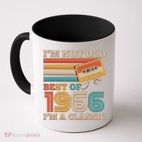 60th 1966 Birthday Retro I'm Not Old I'm A Classic Best Of Cassette Tape  Coffee Mug thumb 0