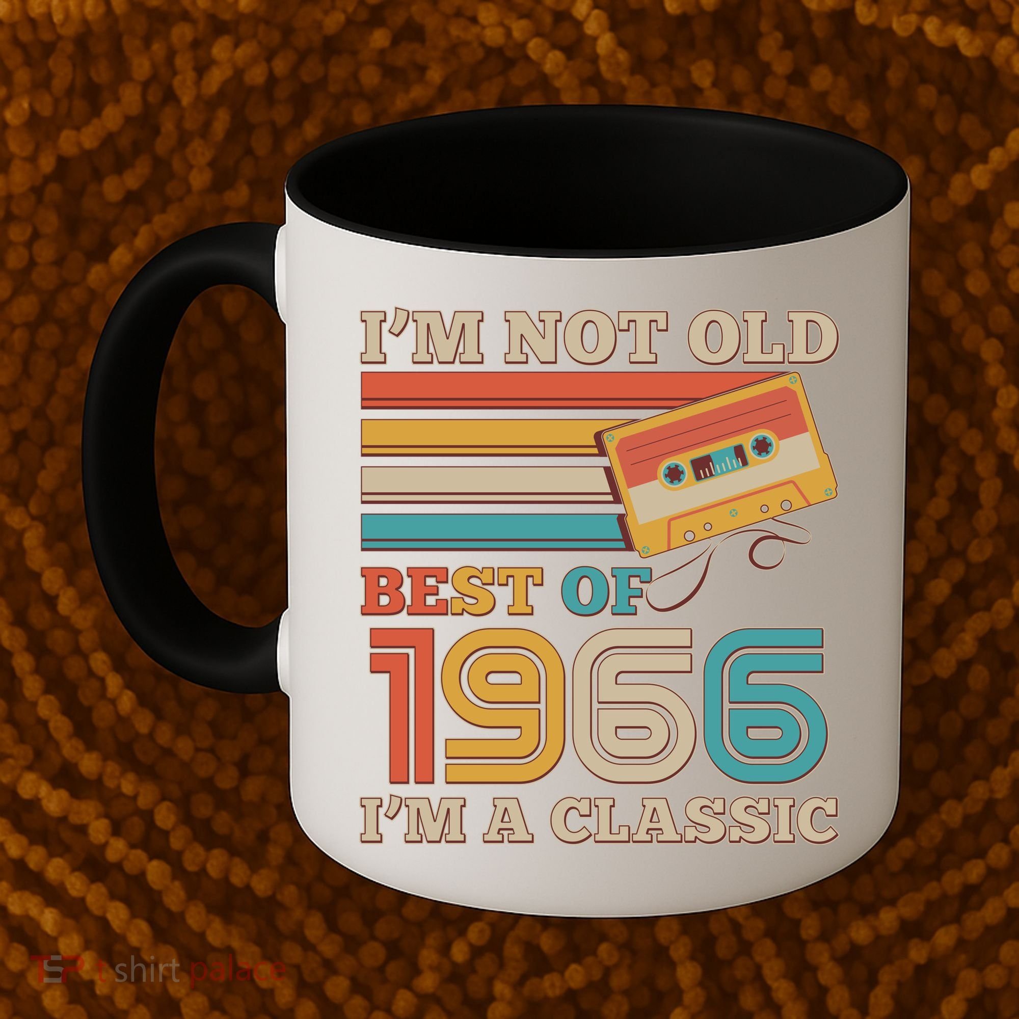 60th 1966 Birthday Retro I'm Not Old I'm A Classic Best Of Cassette Tape  Coffee Mug