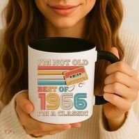 60th 1966 Birthday Retro I'm Not Old I'm A Classic Best Of Cassette Tape  Coffee Mug thumb 3