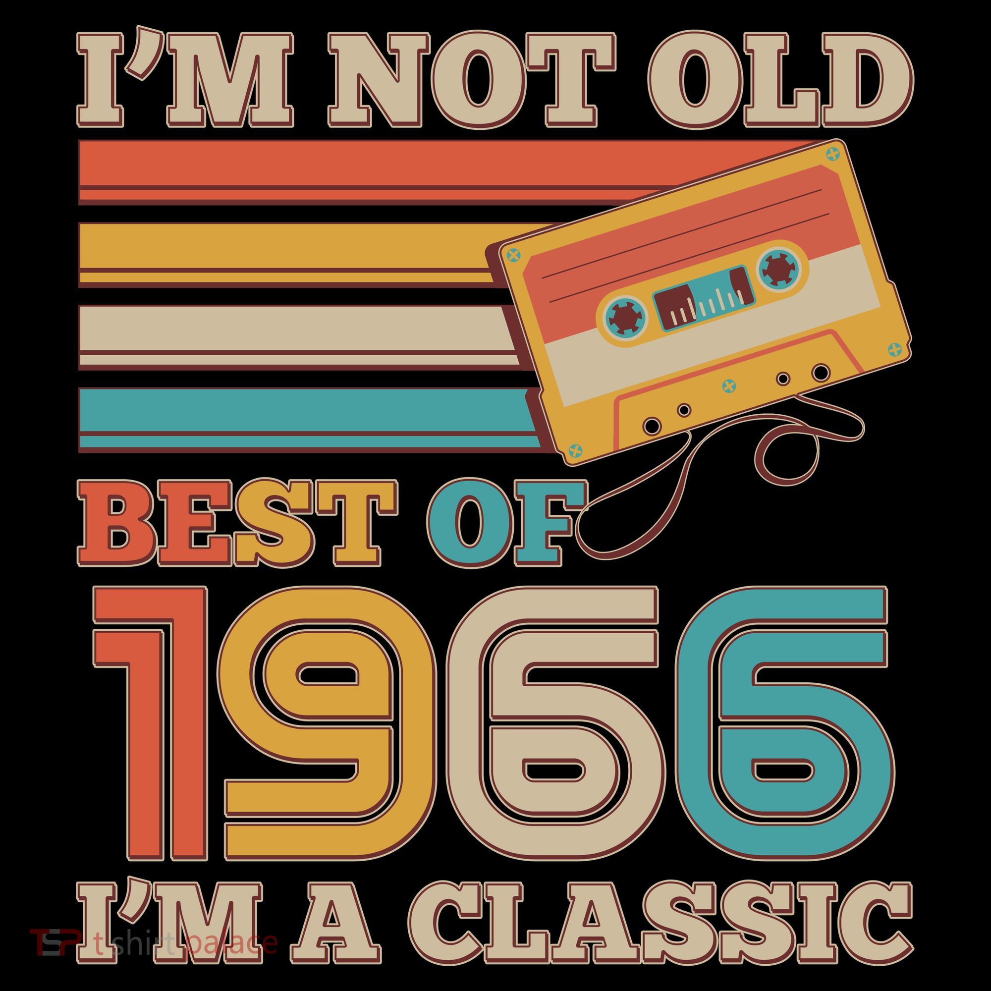 60th 1966 Birthday Retro I'm Not Old I'm A Classic Best Of Cassette Tape  Coffee Mug