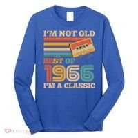 60th 1966 Birthday Retro I'm Not Old I'm A Classic Best Of Cassette Tape  Long Sleeve Shirt thumb 0