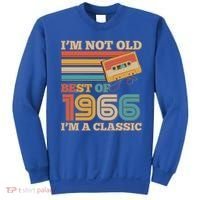 60th 1966 Birthday Retro I'm Not Old I'm A Classic Best Of Cassette Tape  Sweatshirt thumb 0