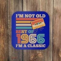 60th 1966 Birthday Retro I'm Not Old I'm A Classic Best Of Cassette Tape  Coaster thumb 0