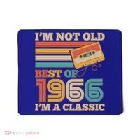 60th 1966 Birthday Retro I'm Not Old I'm A Classic Best Of Cassette Tape  Mousepad thumb 0