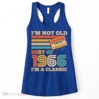 60th 1966 Birthday Retro I'm Not Old I'm A Classic Best Of Cassette Tape  Women's Tank Top thumb 0