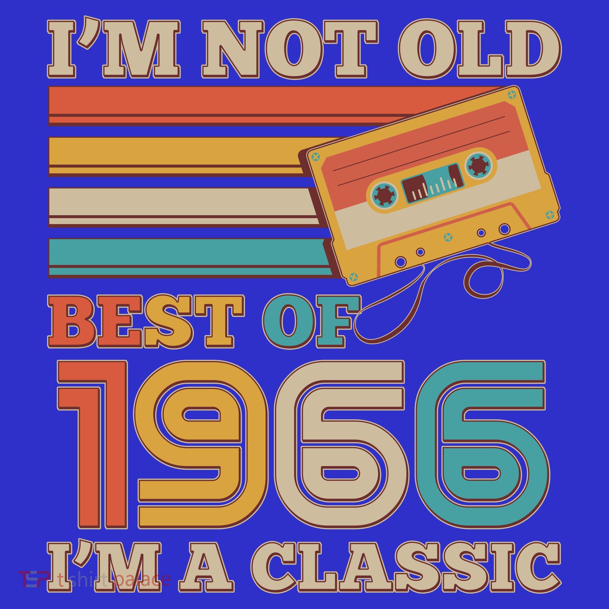 60th 1966 Birthday Retro I'm Not Old I'm A Classic Best Of Cassette Tape  Women's Tank Top