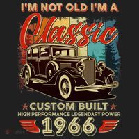 60th 1966 Birthday I'm Not Old I'm A Classic Custom Built High Performance Legendary Power  Beanie thumb 2