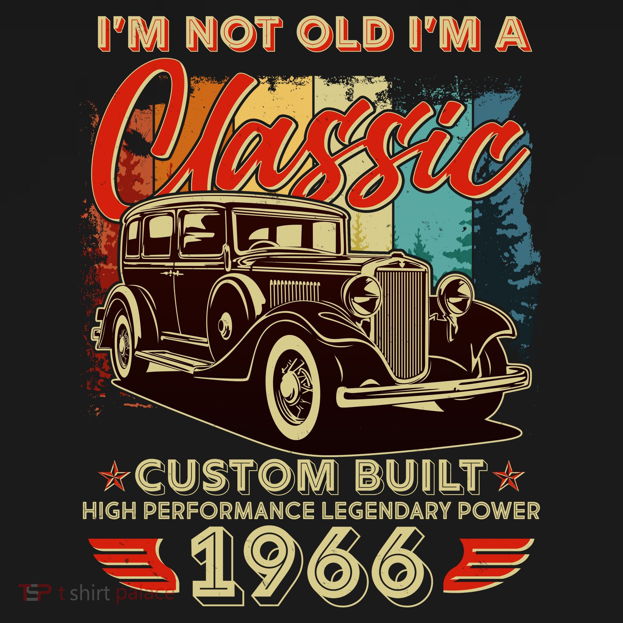 60th 1966 Birthday I'm Not Old I'm A Classic Custom Built High Performance Legendary Power  Women's Hoodie