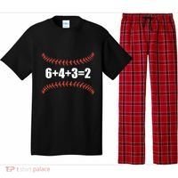 6+4+3 2 Baseball Double Play Funny Baseball Lover Player Cute Gift Pajama Set thumb 0