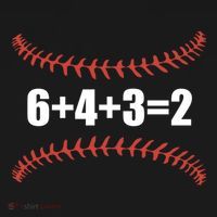 6+4+3 2 Baseball Double Play Funny Baseball Lover Player Cute Gift Women's Hoodie thumb 2