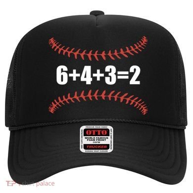 6+4+3 2 Baseball Double Play Funny Baseball Lover Player Cute Gift Hat