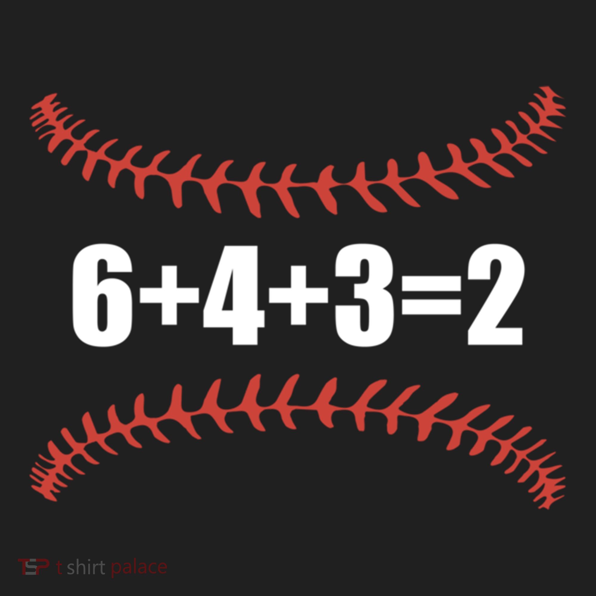 6+4+3 2 Baseball Double Play Funny Baseball Lover Player Cute Gift Hat
