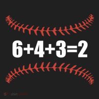 6+4+3 2 Baseball Double Play Funny Baseball Lover Player Cute Gift Golf Towel thumb 3