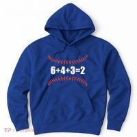 6+4+3 2 Baseball Double Play Funny Baseball Lover Player Cute Gift Hoodie thumb 0