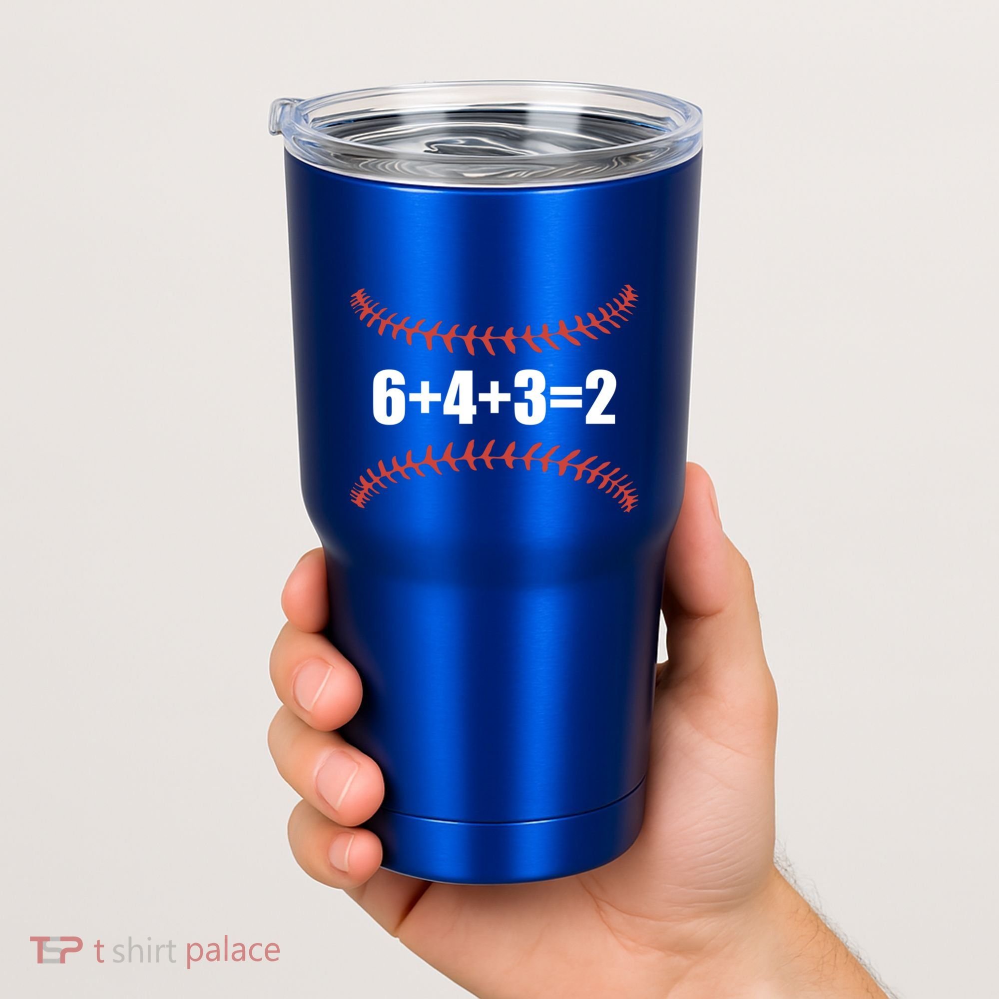 6+4+3 2 Baseball Double Play Funny Baseball Lover Player Cute Gift Tumbler