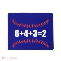 6+4+3 2 Baseball Double Play Funny Baseball Lover Player Cute Gift Mousepad thumb 0