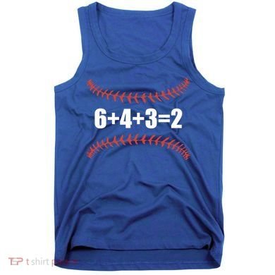 6+4+3 2 Baseball Double Play Funny Baseball Lover Player Cute Gift Tank Top