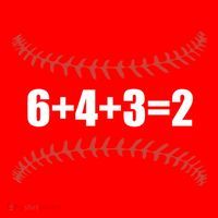 6+4+3 2 Baseball Double Play Funny Baseball Lover Player Cute Gift Santa Hat thumb 1