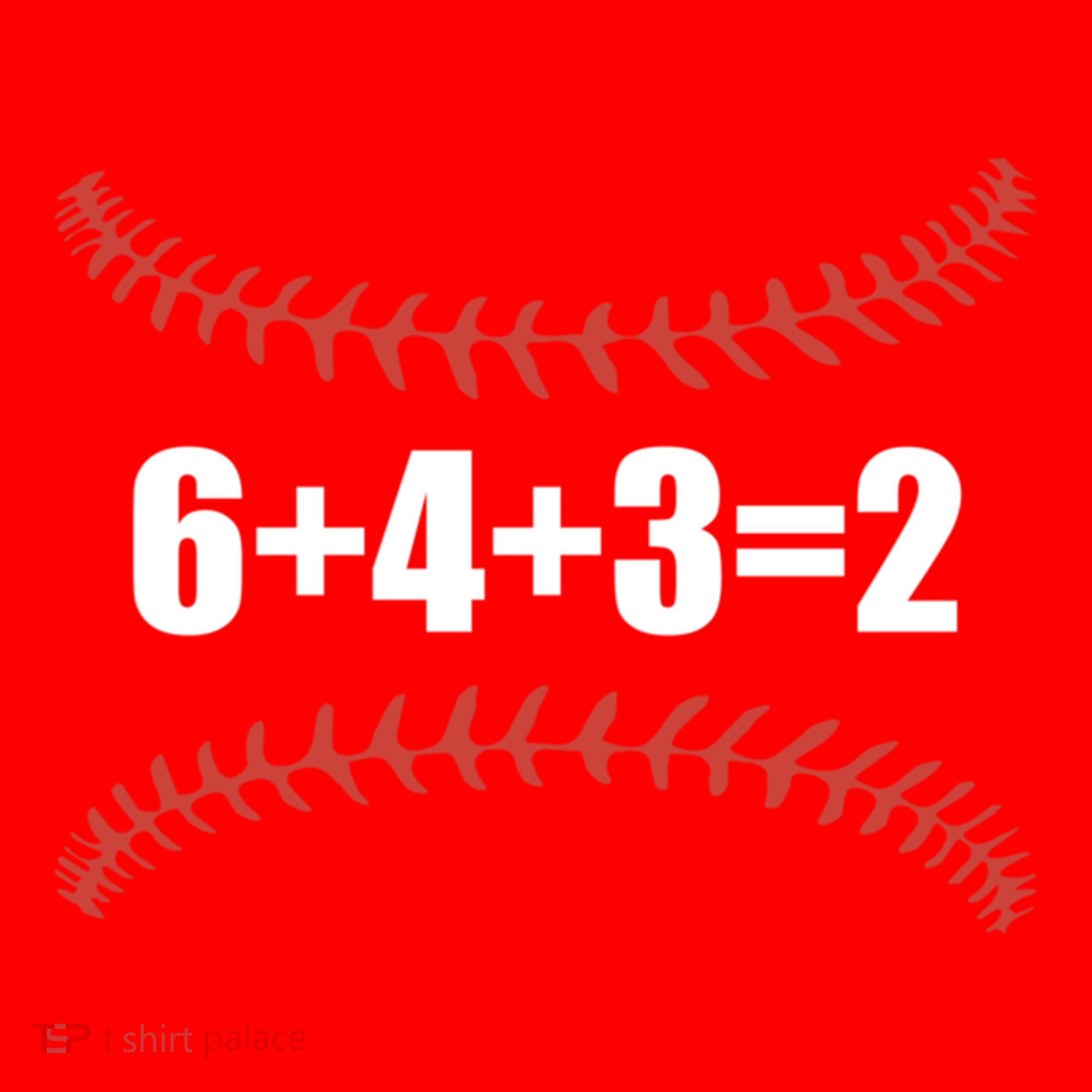 6+4+3 2 Baseball Double Play Funny Baseball Lover Player Cute Gift Santa Hat
