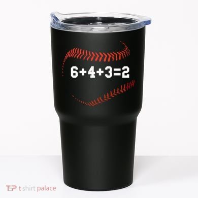 6 4 3=2 Double Play Baseball Player Gift Baseball Saying Tumbler