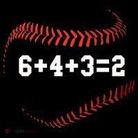 6 4 3=2 Double Play Baseball Player Gift Baseball Saying Mousepad thumb 1