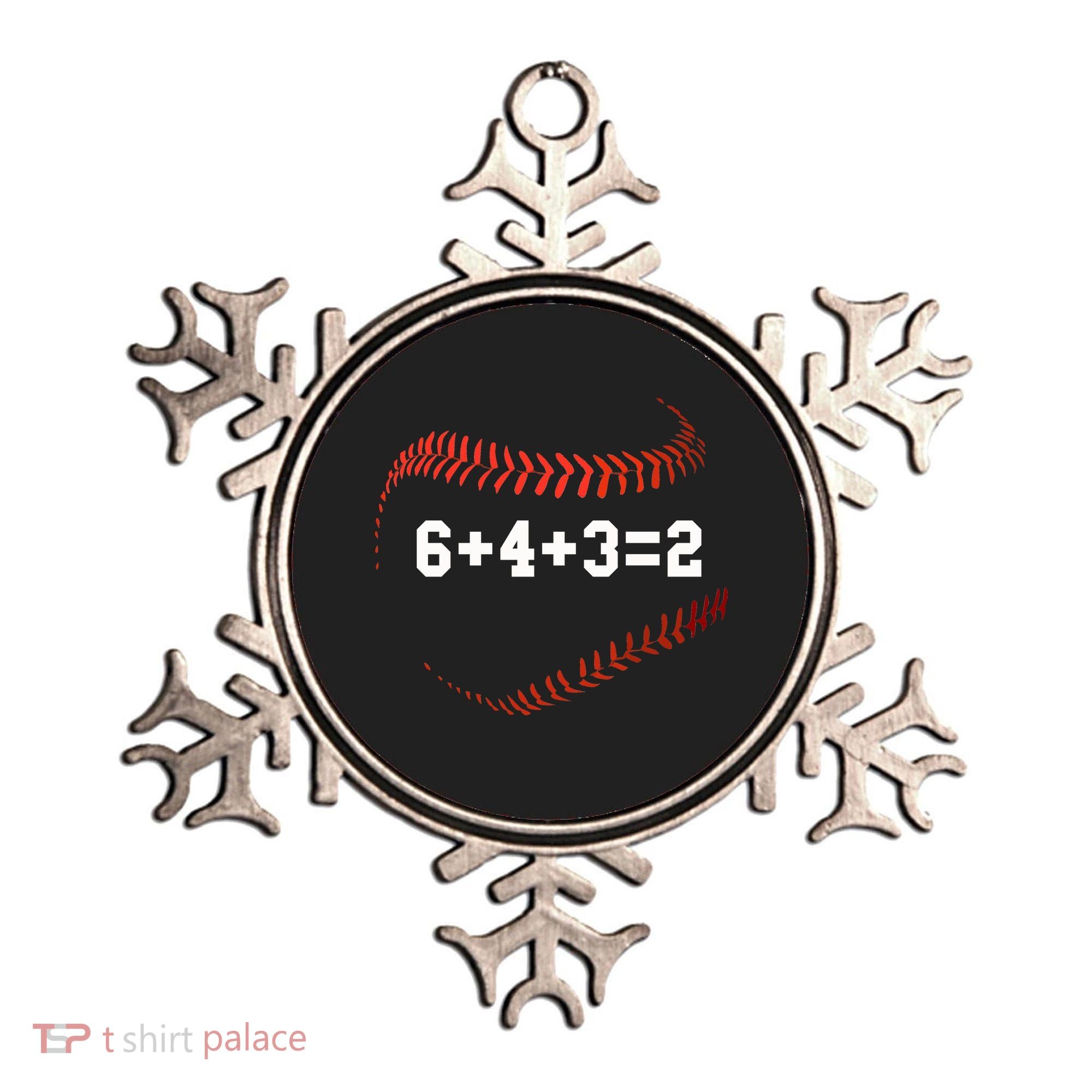 6 4 3=2 Double Play Baseball Player Gift Baseball Saying Ornament