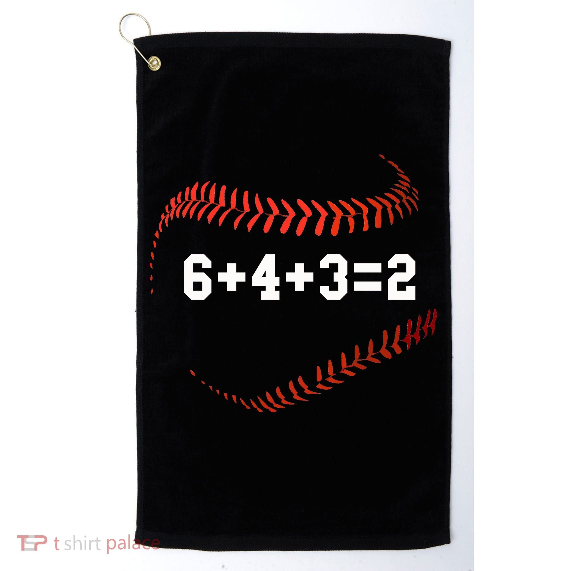 6 4 3=2 Double Play Baseball Player Gift Baseball Saying Golf Towel