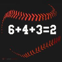 6 4 3=2 Double Play Baseball Player Gift Baseball Saying Women's Long Sleeve Shirt thumb 2