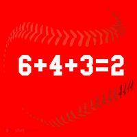 6 4 3=2 Double Play Baseball Player Gift Baseball Saying Santa Hat thumb 1