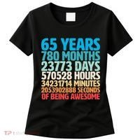 65 Years Of Being Awesome Birthday Time Breakdown Women's T-Shirt thumb 0