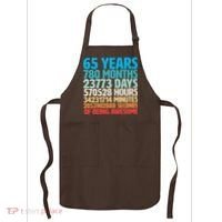 65 Years Of Being Awesome Birthday Time Breakdown Apron thumb 0