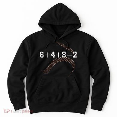 6+4+3=2 643 Double Play Outs Baseball Player Coach Softball Hoodie