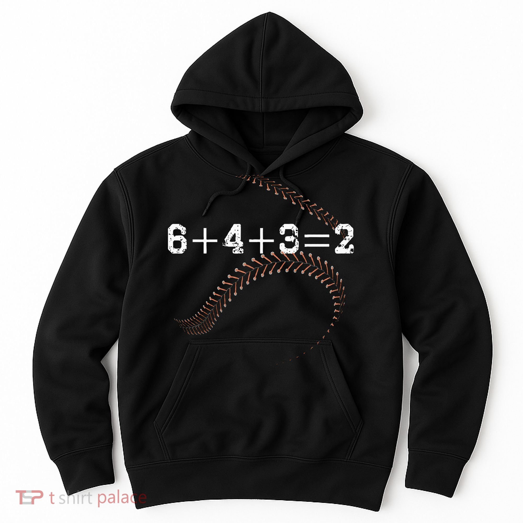 6+4+3=2 643 Double Play Outs Baseball Player Coach Softball Hoodie