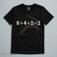6+4+3=2 643 Double Play Outs Baseball Player Coach Softball T-Shirt thumb 5