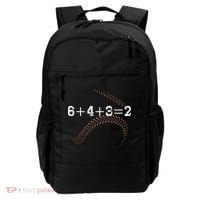 6+4+3=2 643 Double Play Outs Baseball Player Coach Softball Backpack thumb 0