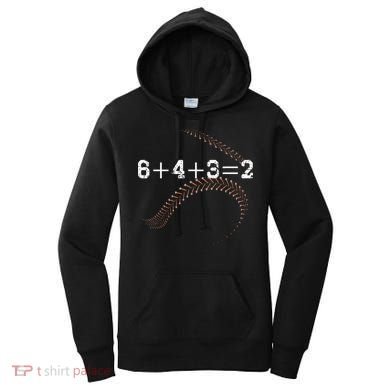 6+4+3=2 643 Double Play Outs Baseball Player Coach Softball Women's Hoodie
