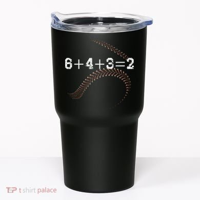 6+4+3=2 643 Double Play Outs Baseball Player Coach Softball Tumbler