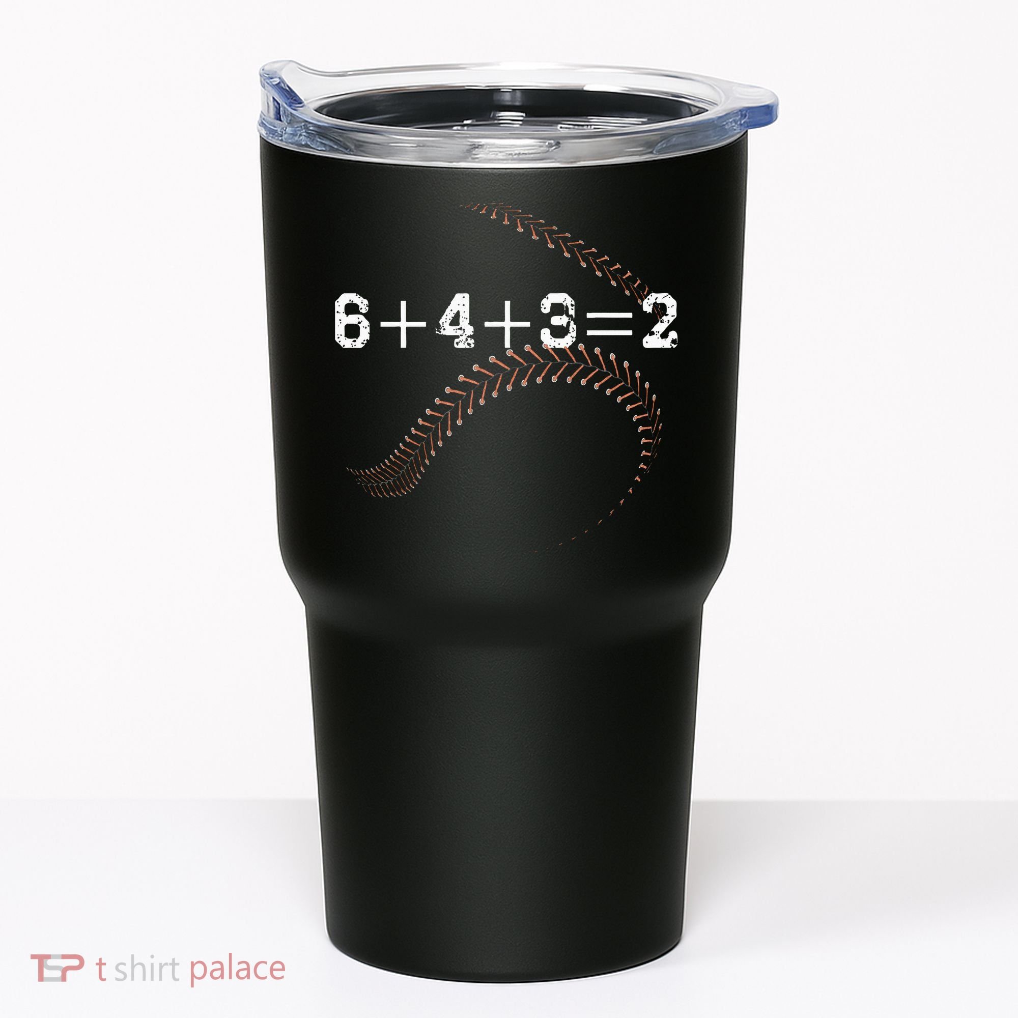 6+4+3=2 643 Double Play Outs Baseball Player Coach Softball Tumbler
