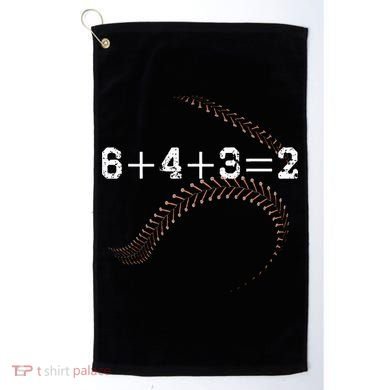 6+4+3=2 643 Double Play Outs Baseball Player Coach Softball Golf Towel